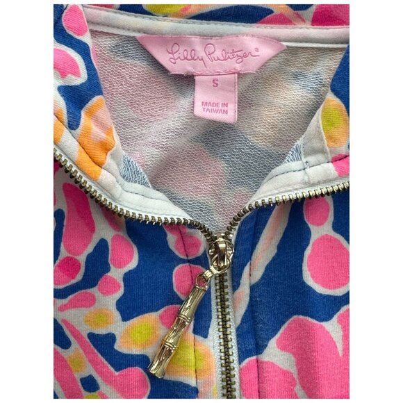 Lilly Pulitzer Upf 50+ Skipper Printed Popover with POCKETS 1/2 Zip Women's S - Picture 5 of 10